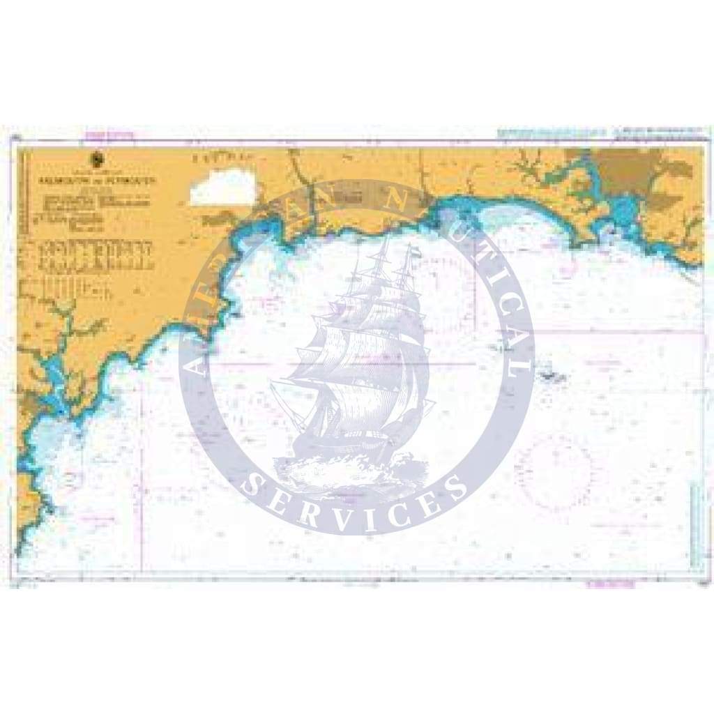 British Admiralty Nautical Chart 1267: England - South Coast, Falmouth to Plymouth