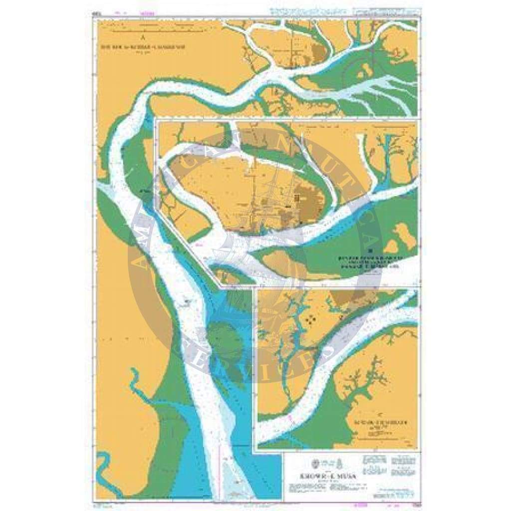 British Admiralty Nautical Chart  1269: Khowr-e Musa