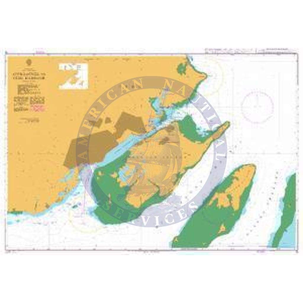 British Admiralty Nautical Chart 13: Approaches to Cebu Harbour