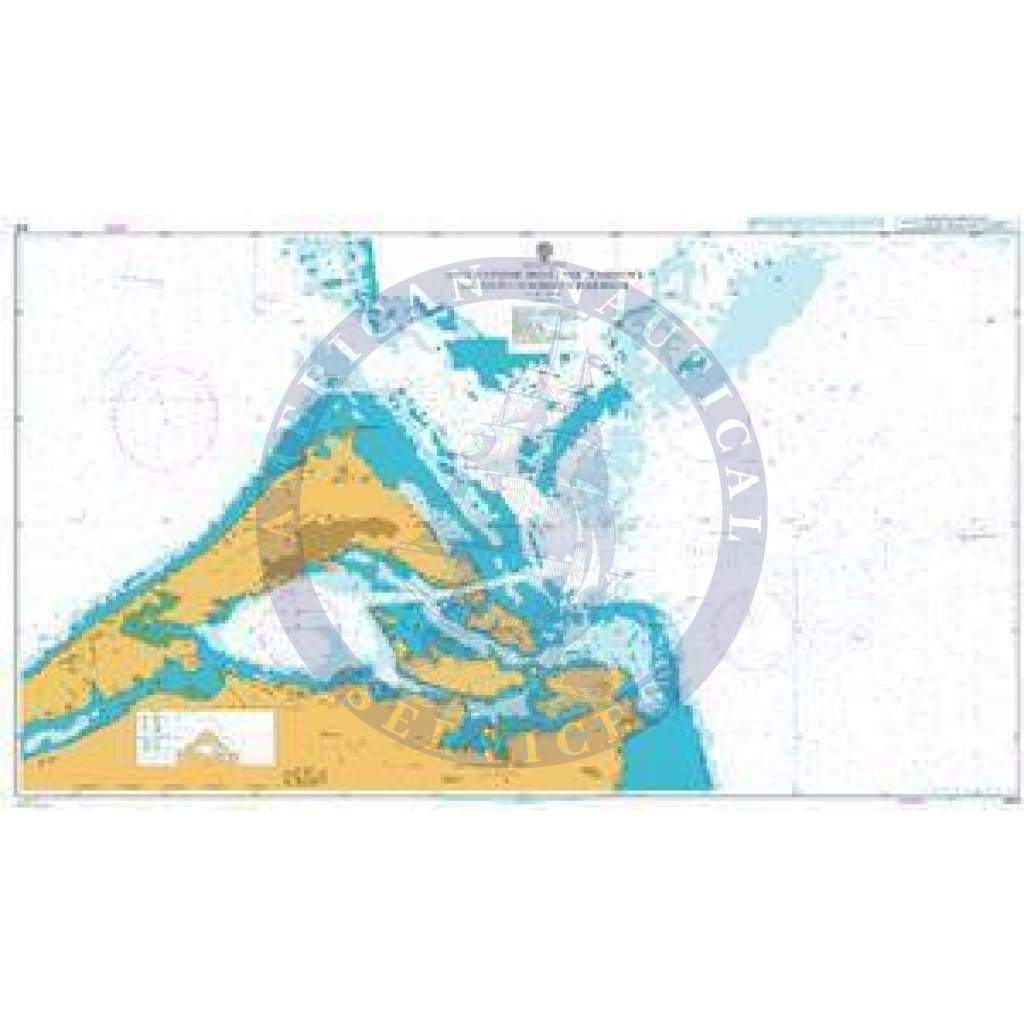 British Admiralty Nautical Chart  1315: Bermuda Islands, Five Fathom Hole, The Narrows and Saint George`s Harbour