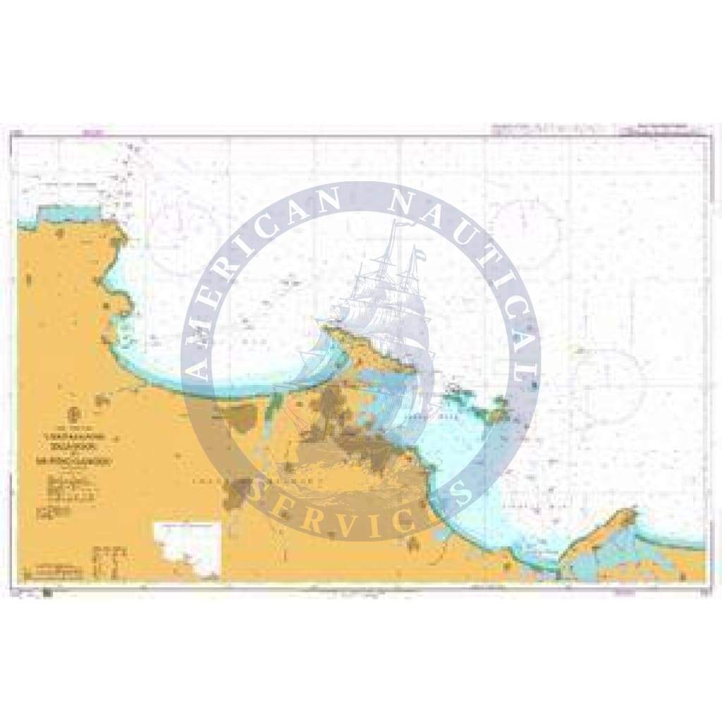 British Admiralty Nautical Chart 1317: China - Yellow Sea, Yantai Gang Xigangqu to Muping Gangqu