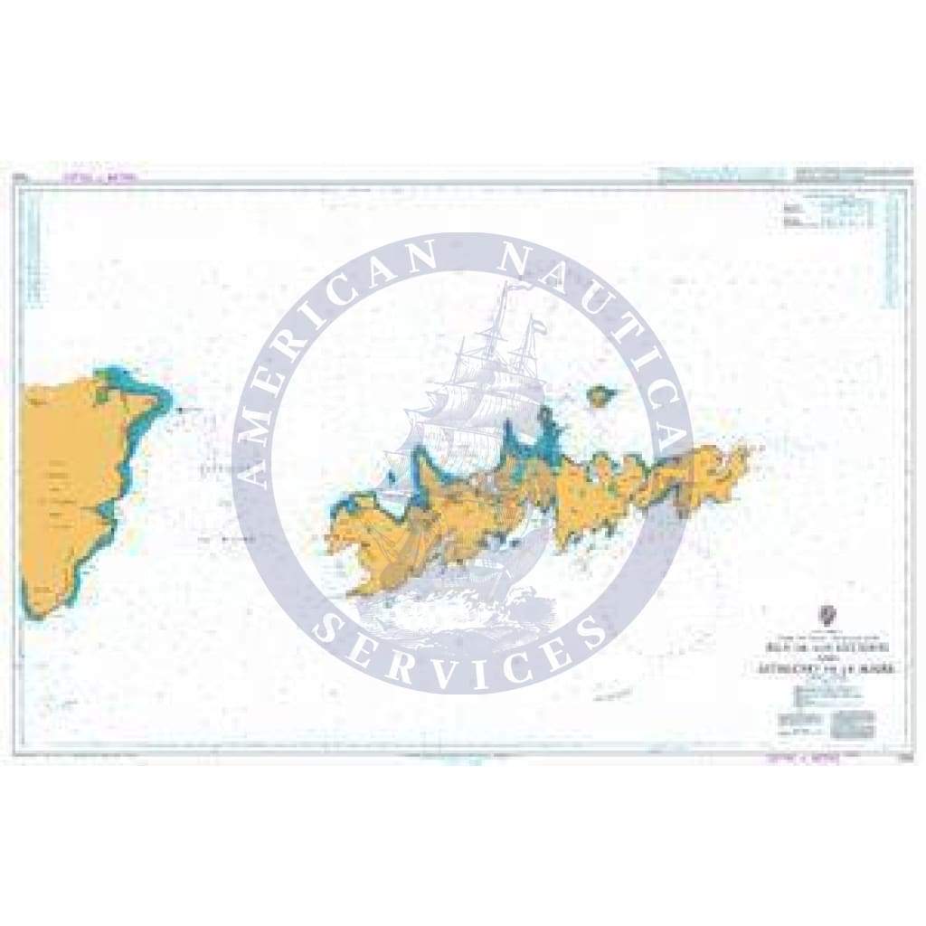 British Admiralty Nautical Chart 1332: Isla de los Estados and Estrecho de le Maire