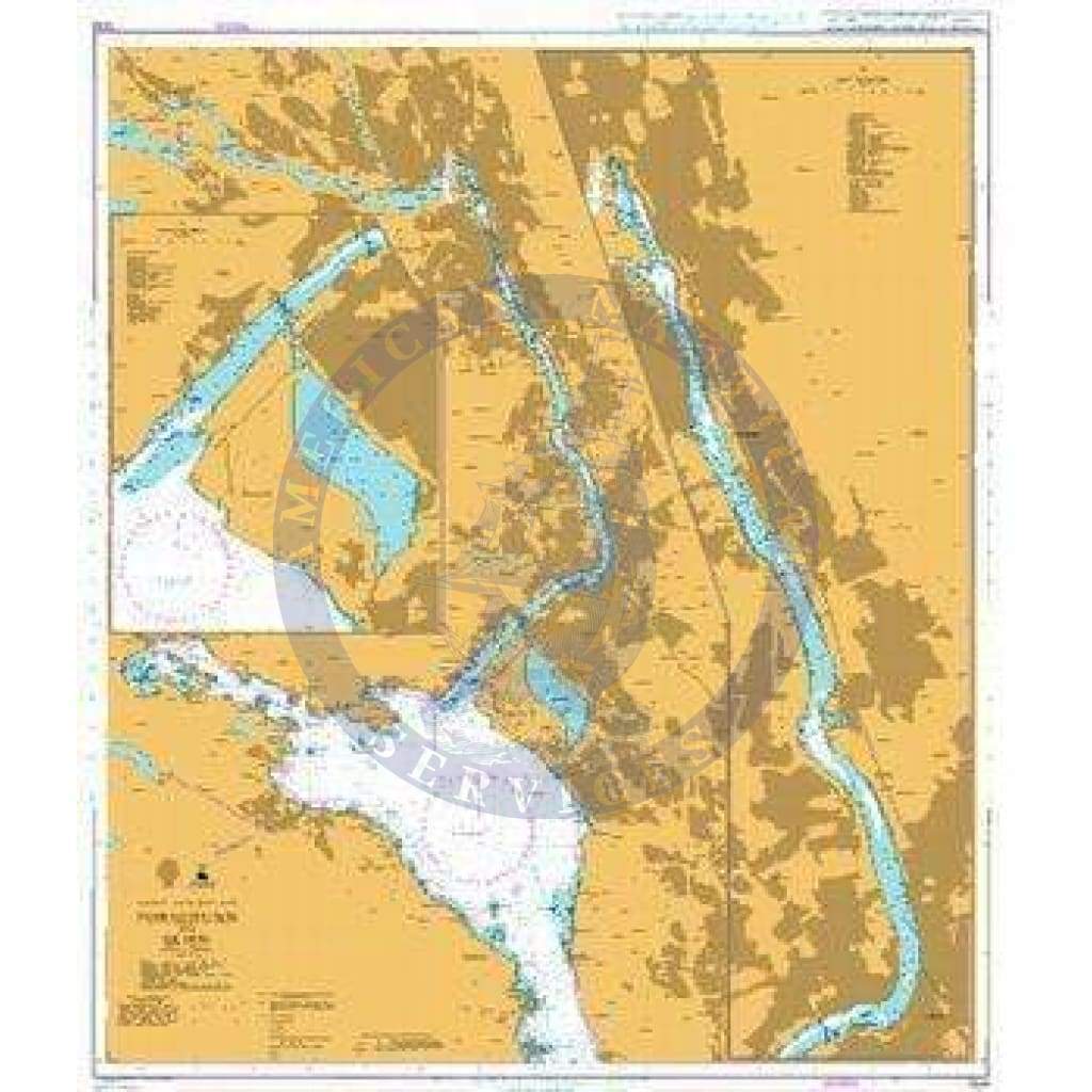 British Admiralty Nautical Chart 1334: Norway - South East Coast, Porsgrunn to Skien