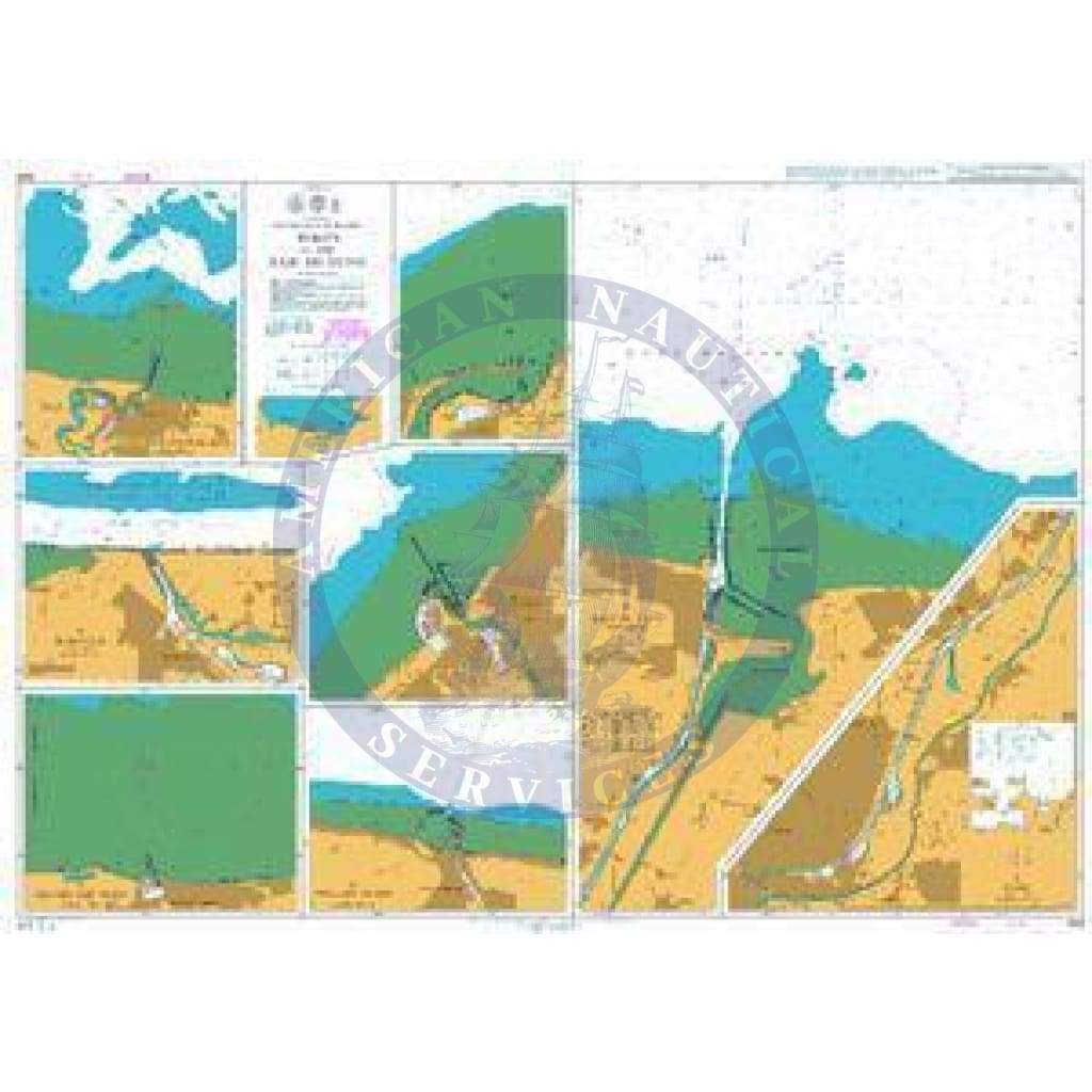 British Admiralty Nautical Chart 1349: North Coast of France, Ports in the Baie de Seine