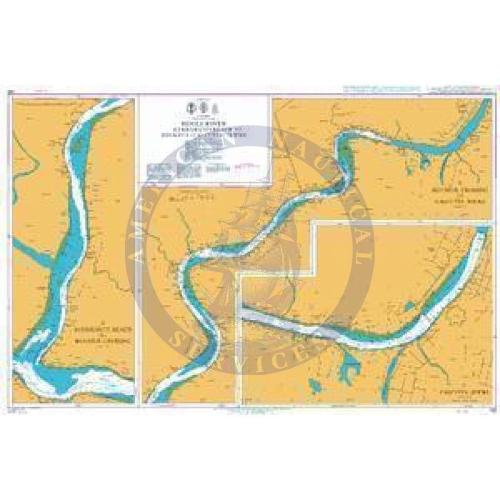 British Admiralty Nautical Chart  135: Hugli River