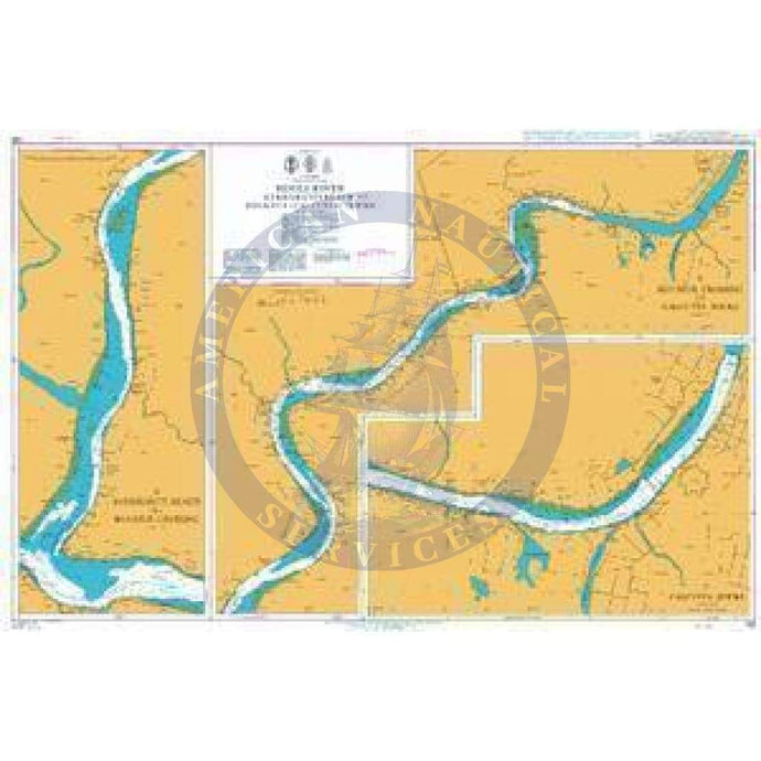 British Admiralty Nautical Chart  135: Hugli River