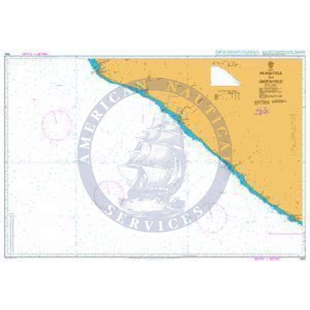 British Admiralty Nautical Chart 1364: Monrovia to Greenville
