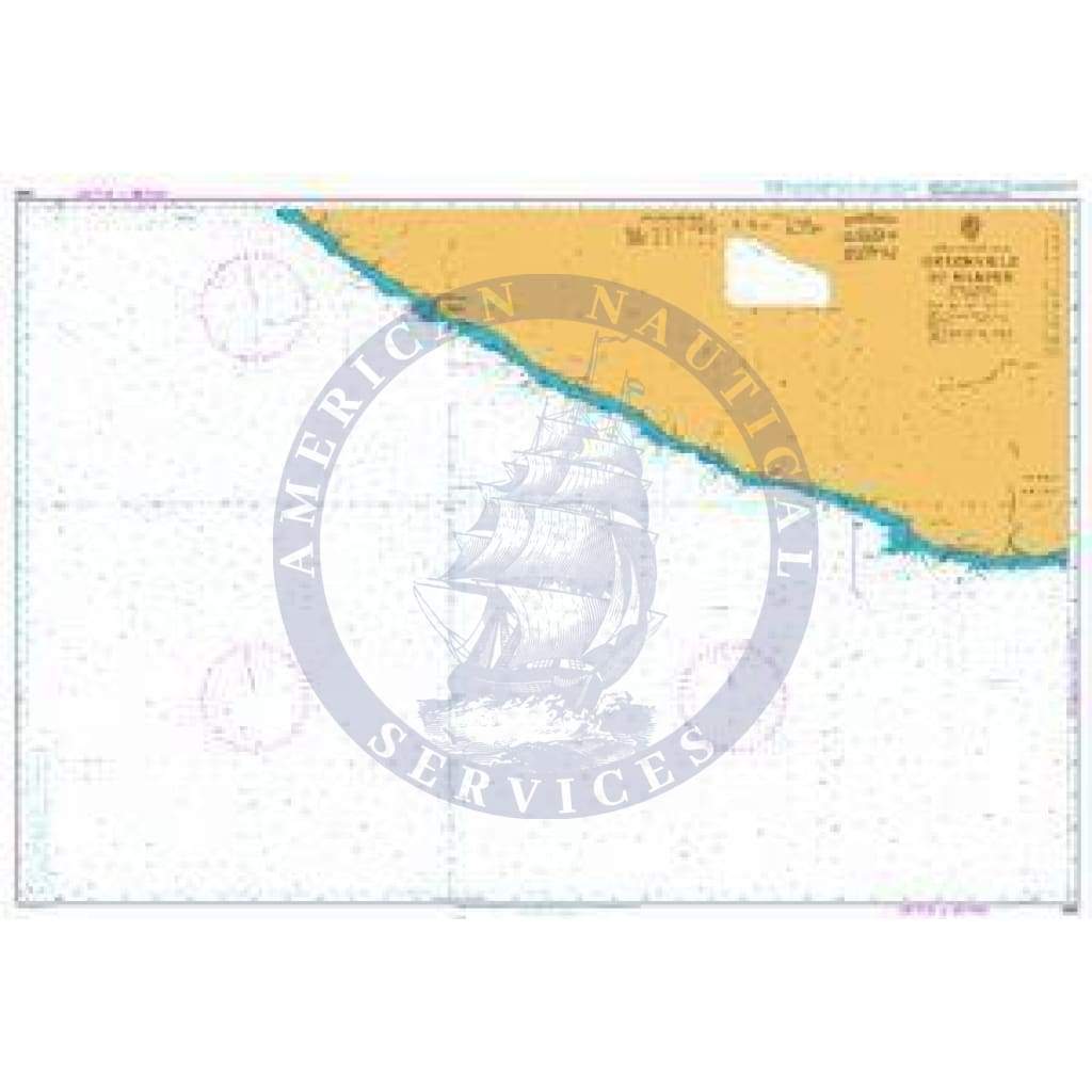 British Admiralty Nautical Chart 1365: Greenville to Harper