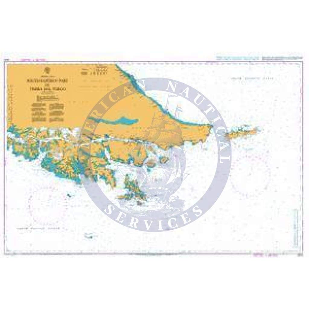 British Admiralty Nautical Chart  1373: South-Eastern Part of Tierra del Fuego