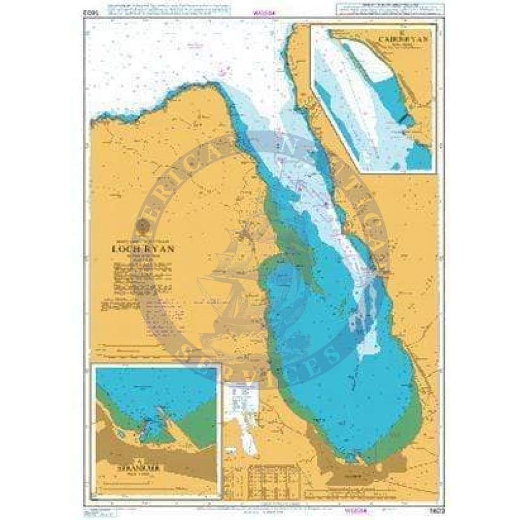 British Admiralty Nautical Chart  1403: Loch Ryan