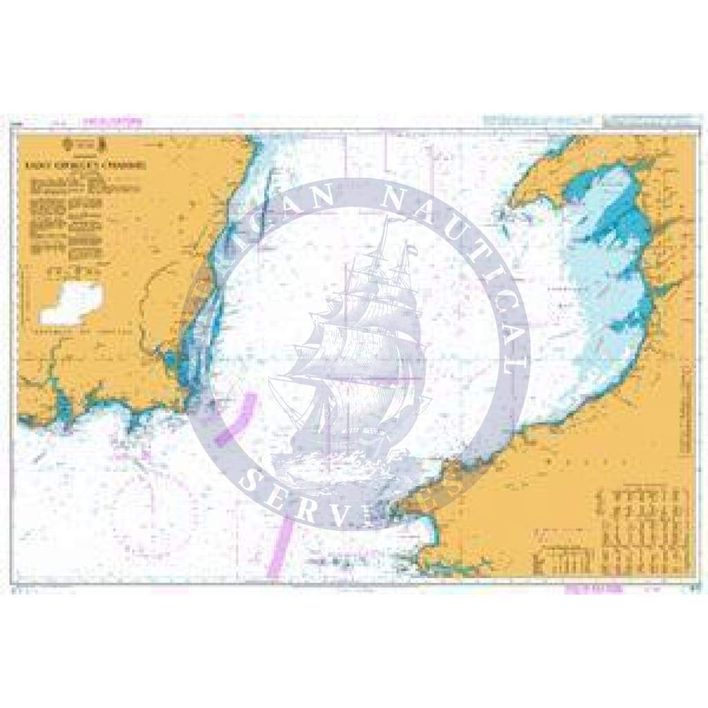 British Admiralty Nautical Chart 1410: Saint George's Channel