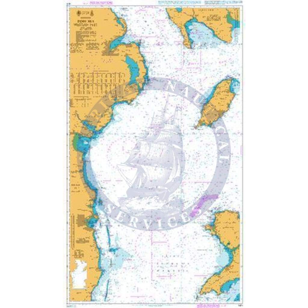 British Admiralty Nautical Chart  1411: British Isles, Irish Sea, Western Part