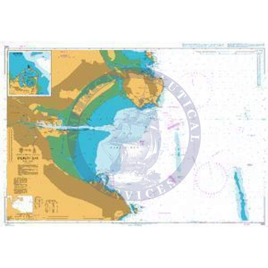 British Admiralty Nautical Chart 1415: Ireland – East Coast, Dublin Bay. Howth