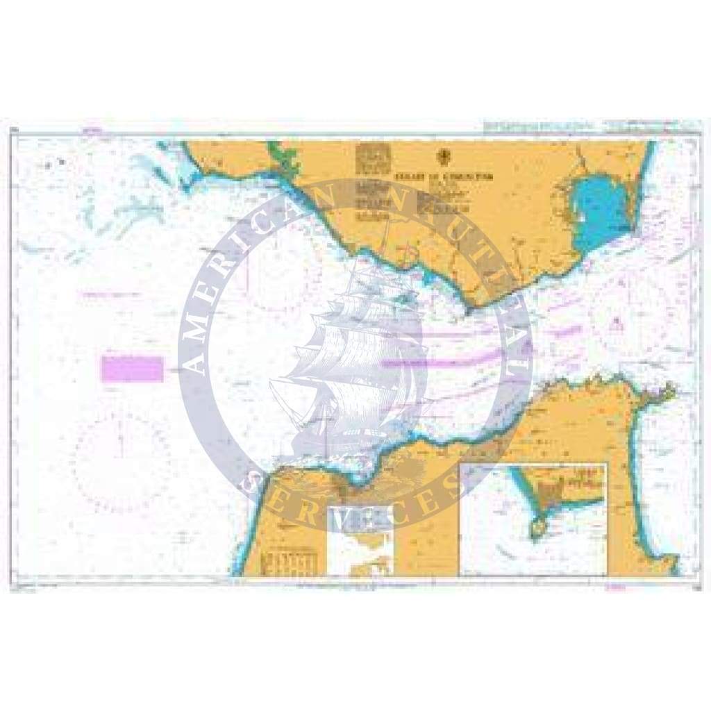 British Admiralty Nautical Chart 142: Strait of Gibraltar