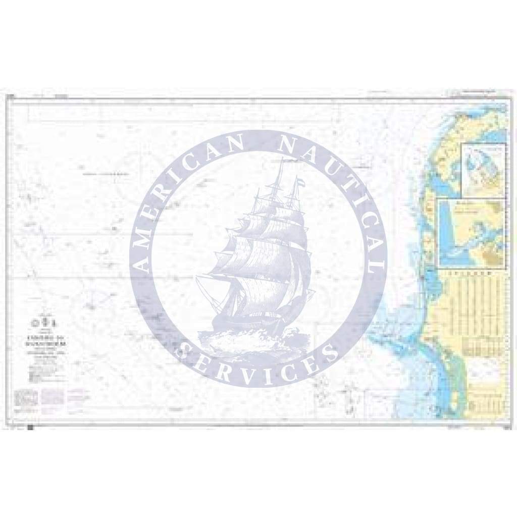 British Admiralty Nautical Chart 1422: North Sea, Esbjerg to Hanstholm including offshore oil and gas fields