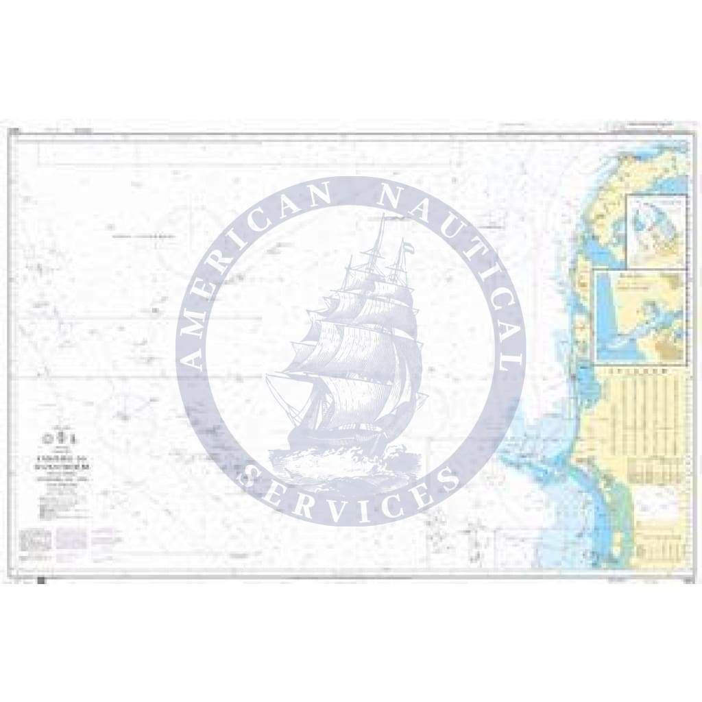 British Admiralty Nautical Chart 1422: North Sea, Esbjerg to Hanstholm including offshore oil and gas fields