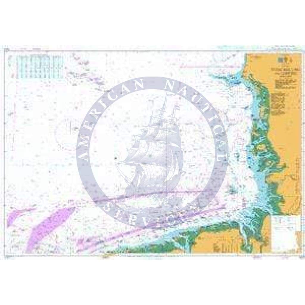 British Admiralty Nautical Chart 1423: Terschelling to Esbjerg
