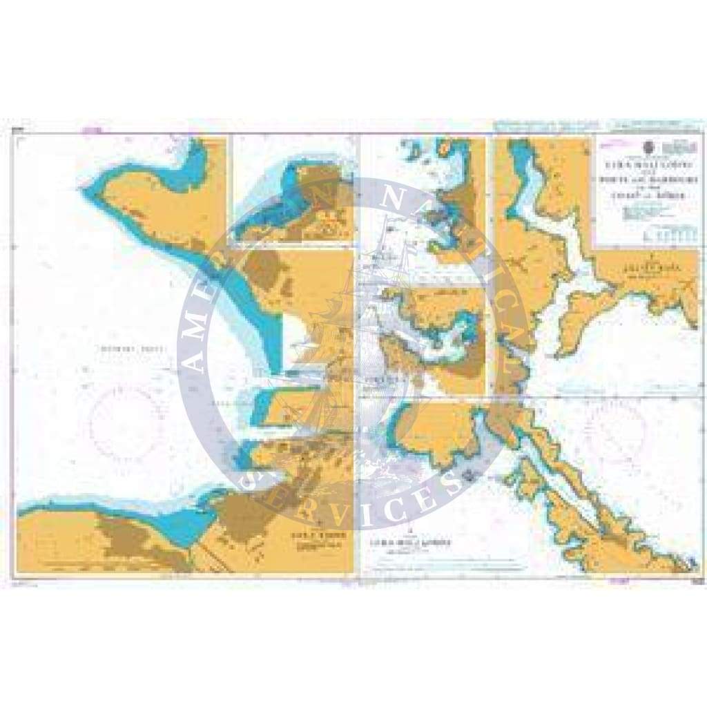 British Admiralty Nautical Chart 1426: Croatia and Slovenia, Luka Mali Losinj and Ports and Harbours on the Coast of Istria