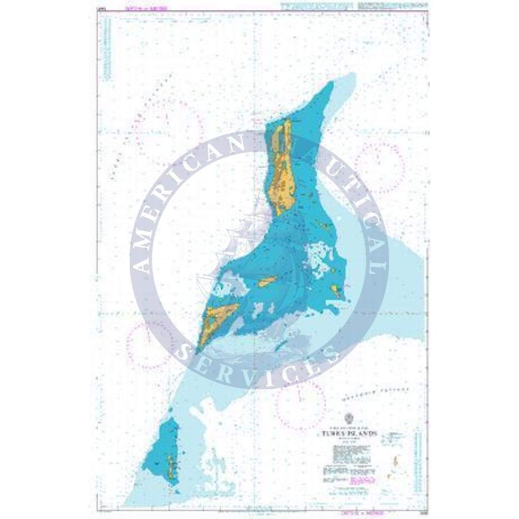 British Admiralty Nautical Chart 1441: Turks Islands