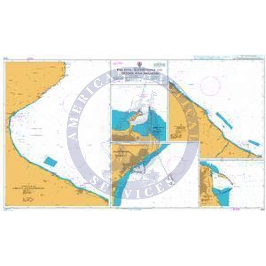 British Admiralty Nautical Chart 1443: Italy - East Coast, Barletta, Manfredonia and Ortona with Approaches