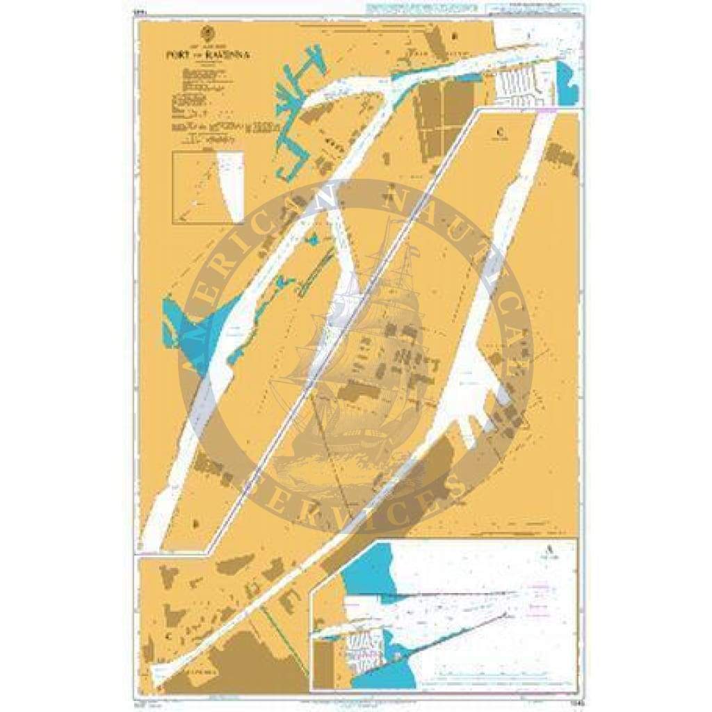 British Admiralty Nautical Chart  1445: Port of Ravenna