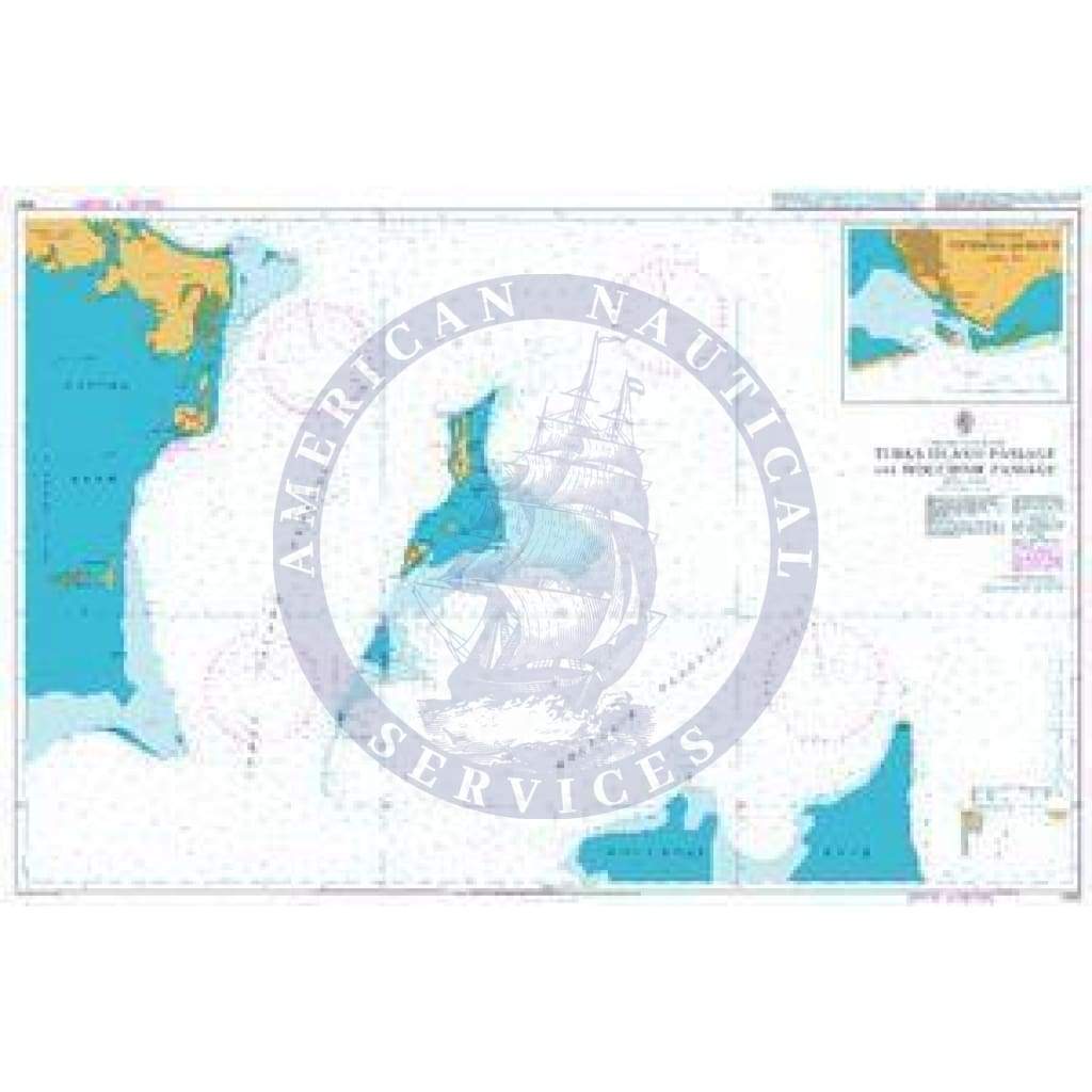 British Admiralty Nautical Chart 1450: Turks Islands Passage and Mouchoir Passage