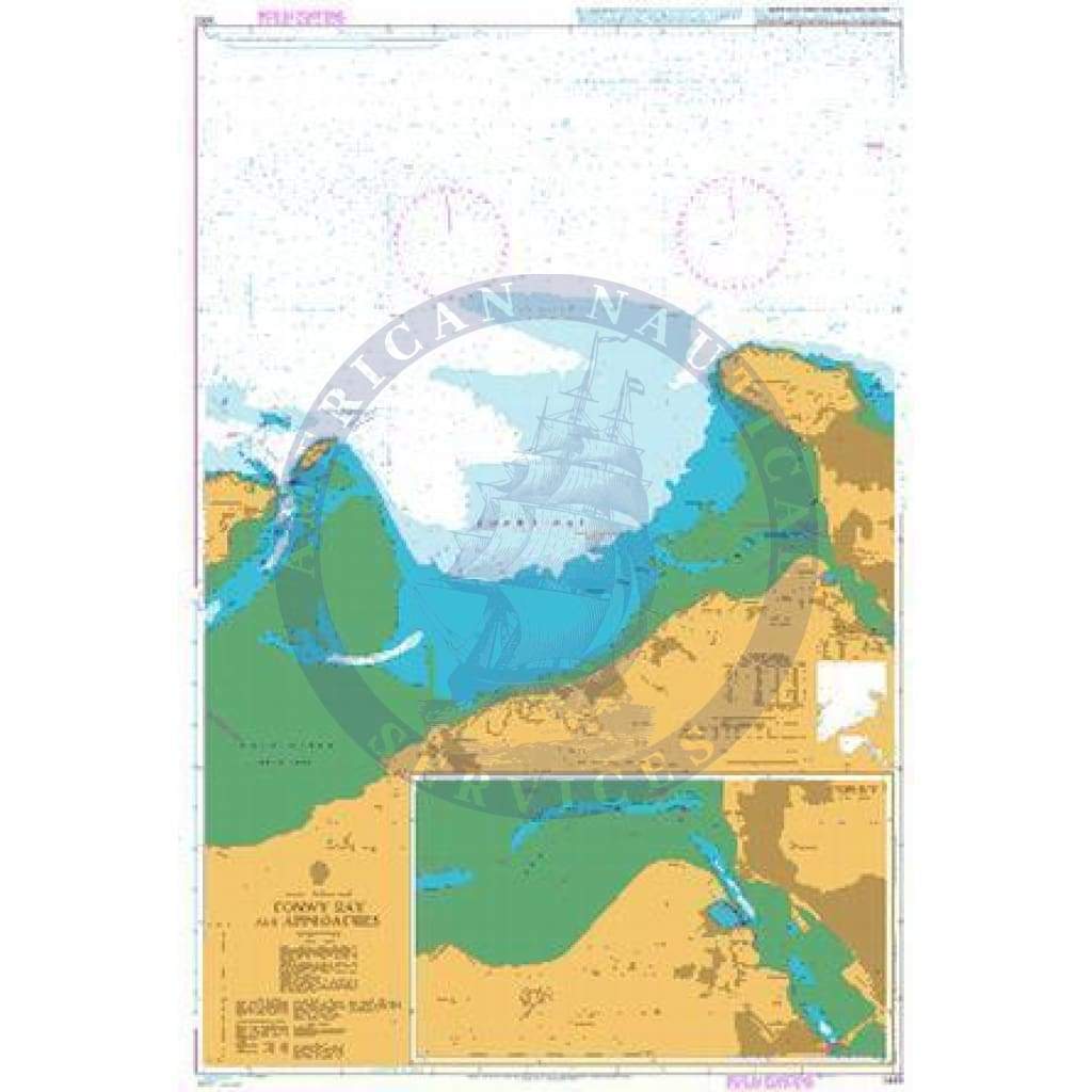 British Admiralty Nautical Chart 1463: Conwy Bay and Approaches