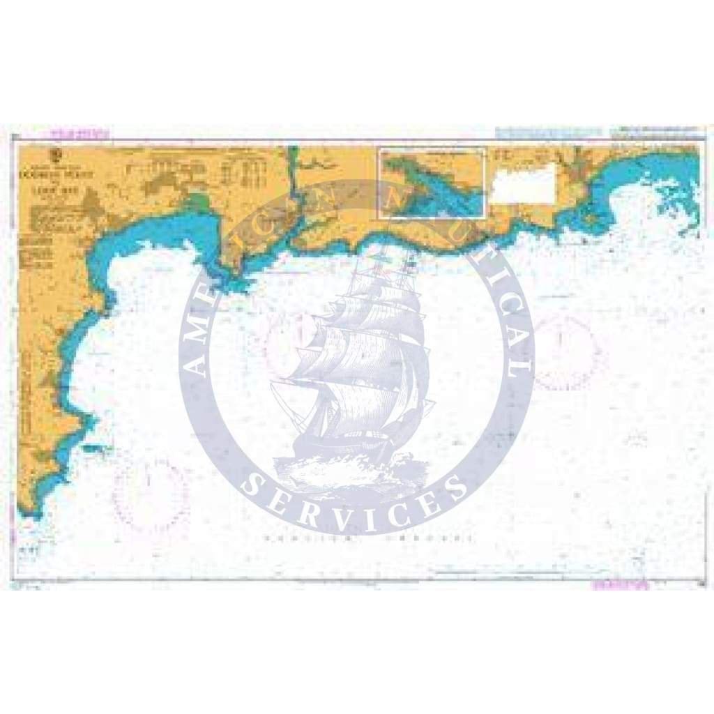 British Admiralty Nautical Chart 148: England - South Coast, Dodman Point to Looe Bay. Polperro Harbour
