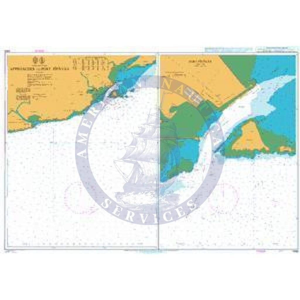 British Admiralty Nautical Chart 1488: India - West Coast, Approaches to Port Pīpāvāv