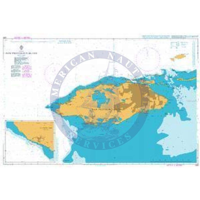 British Admiralty Nautical Chart 1489: New Providence Island