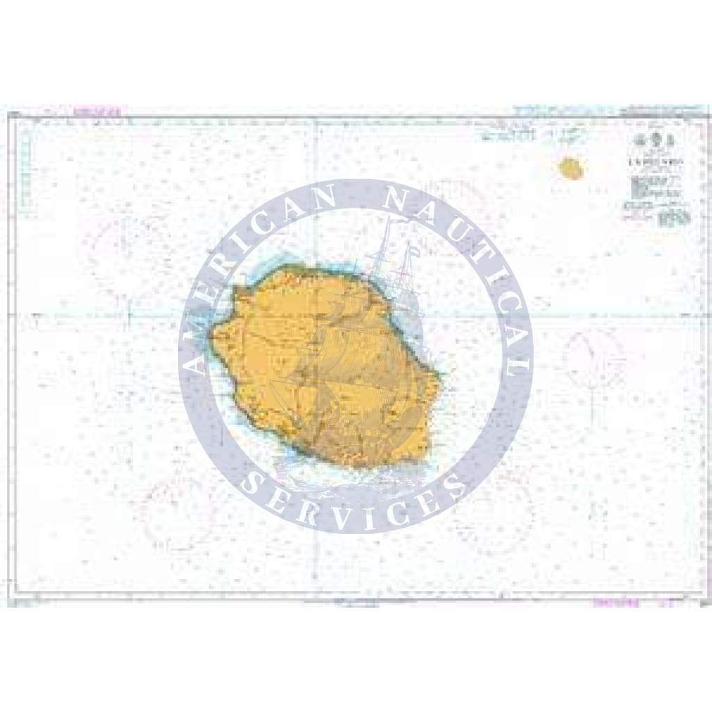British Admiralty Nautical Chart 1497: Indian Ocean, La Réunion