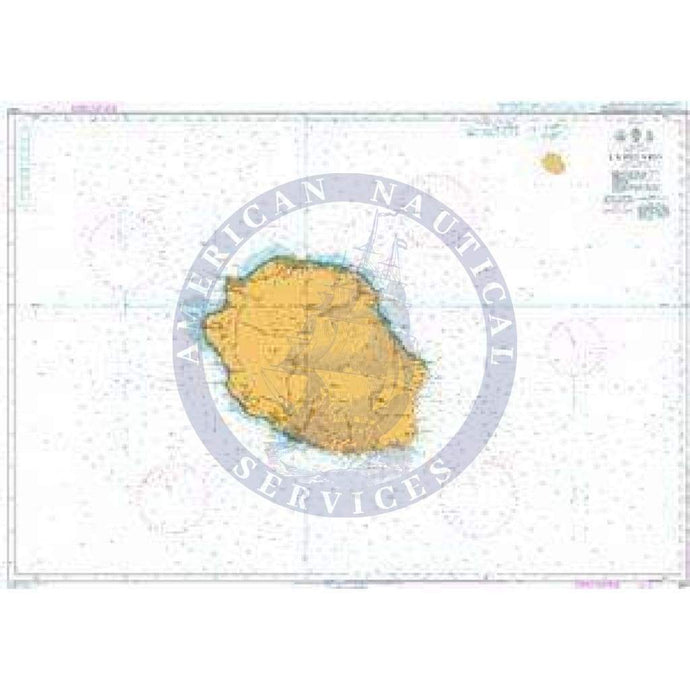 British Admiralty Nautical Chart 1497: Indian Ocean, La Réunion