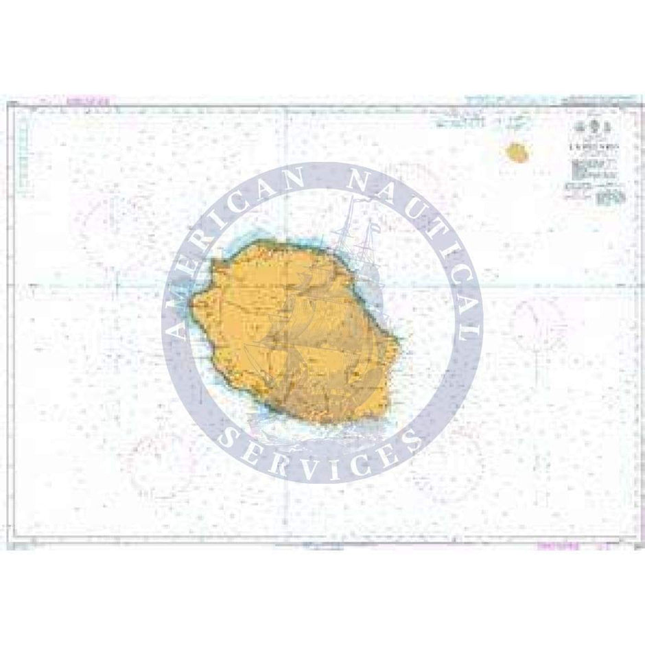 British Admiralty Nautical Chart 1497: Indian Ocean, La Réunion ...