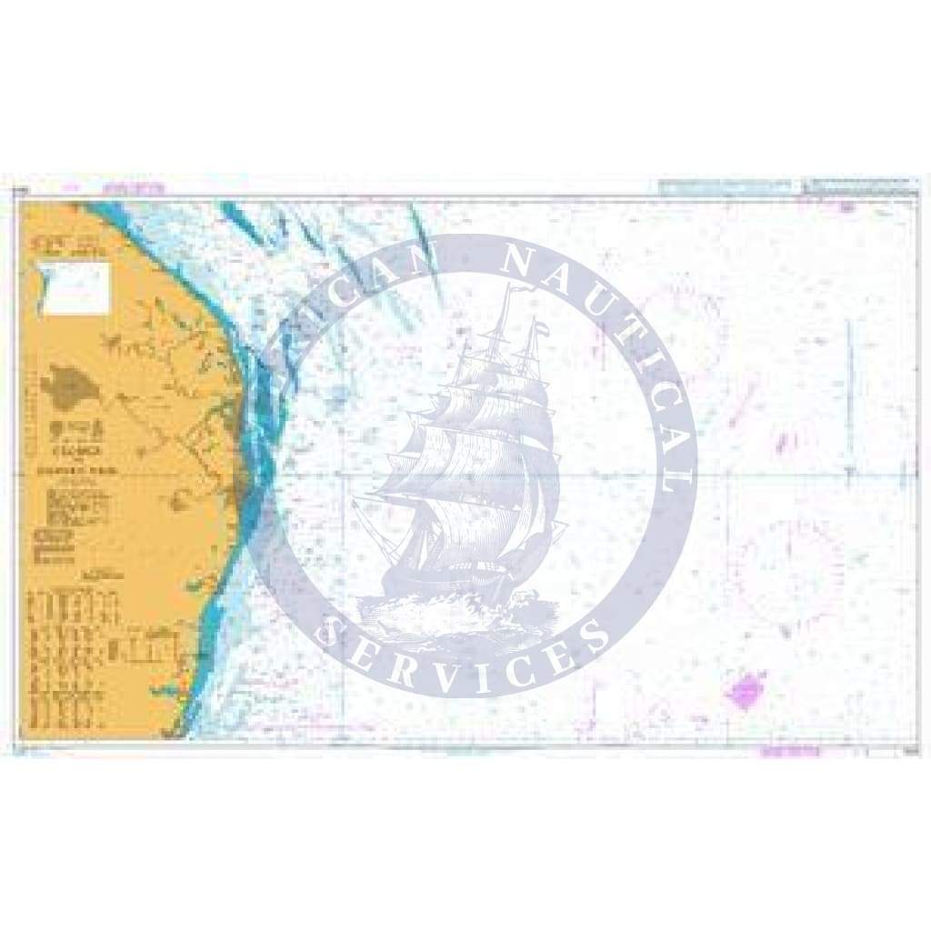 British Admiralty Nautical Chart 1504: England - East Coast, Cromer to Orford Ness
