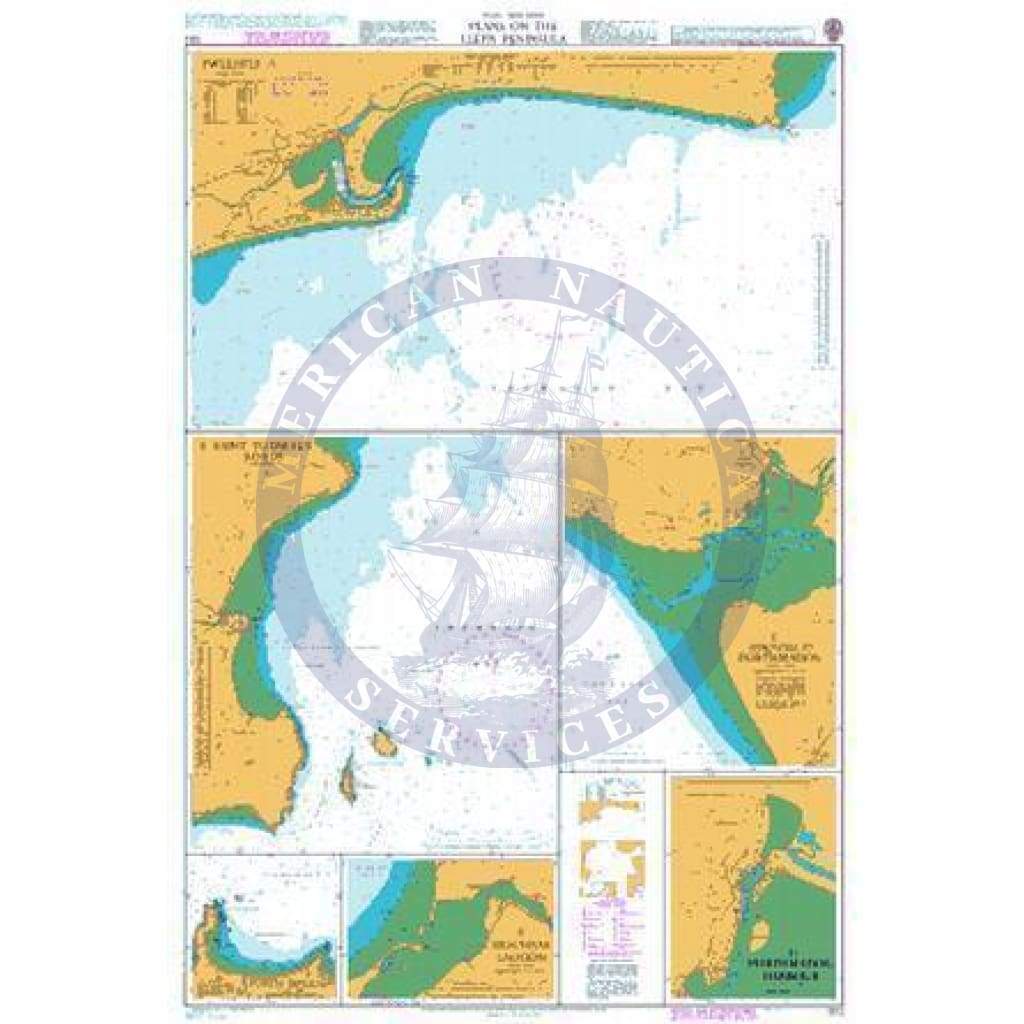 British Admiralty Nautical Chart  1512: Plans on the Lleyn Peninsula