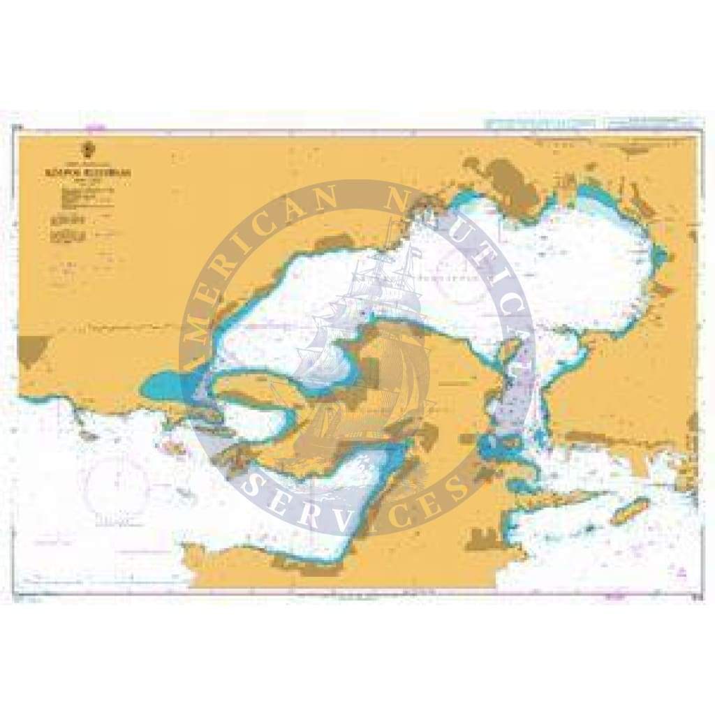 British Admiralty Nautical Chart  1513: Kolpos Elefsinas