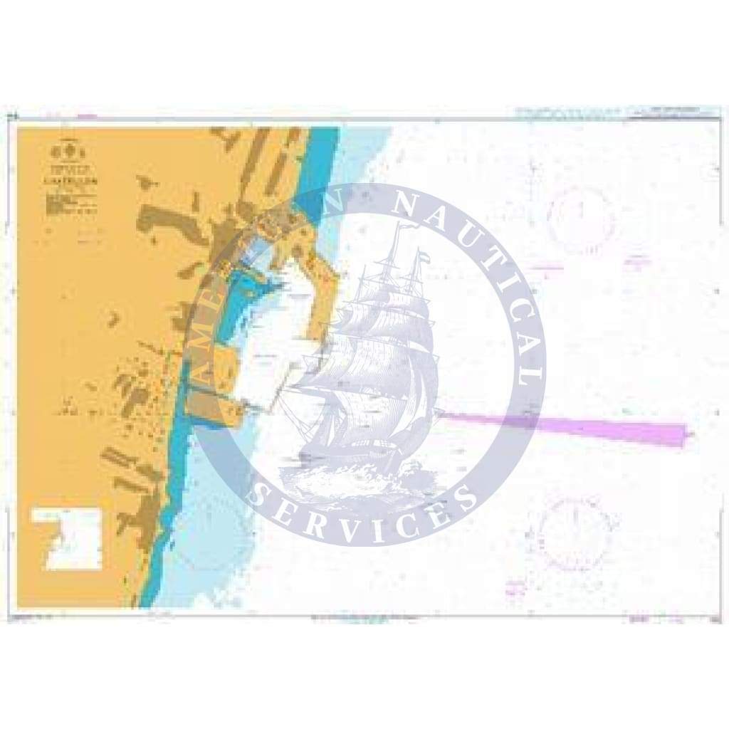 British Admiralty Nautical Chart 1514: Castellon