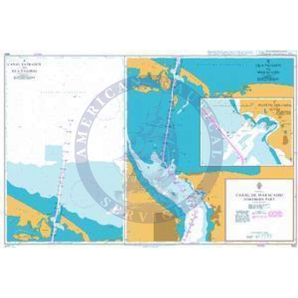 British Admiralty Nautical Chart 1520: Canal de Maracaibo - Northern Part