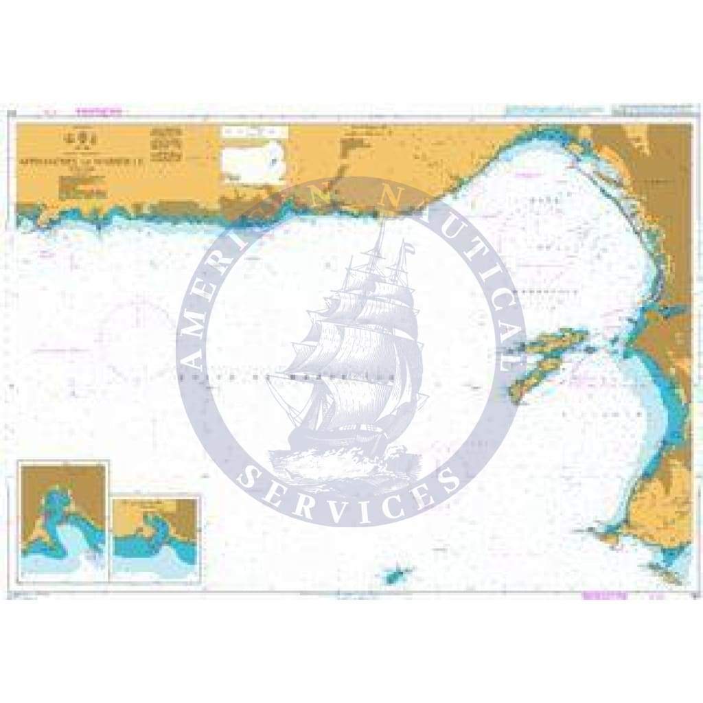British Admiralty Nautical Chart 153: France – South Coast, Approaches to Marseille