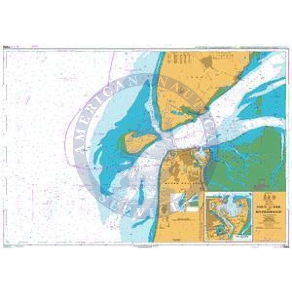 British Admiralty Nautical Chart 1546: North Sea, Netherlands, Zeegat van Texel and Den Helder Roads