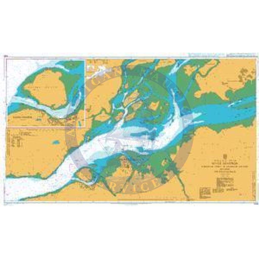 British Admiralty Nautical Chart  1549: Ireland – West Coast, River Shannon, Rinealon Point to Shannon Airport including Foynes Harbour
