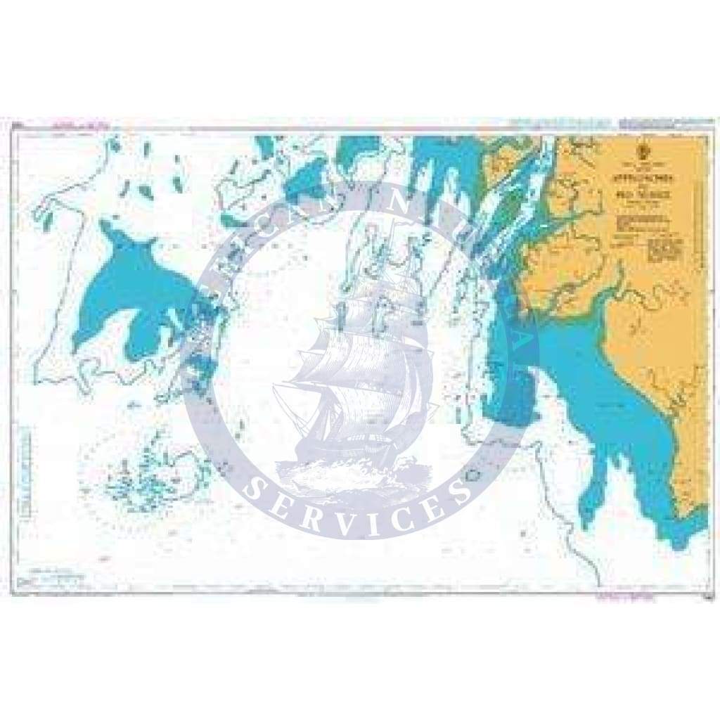 British Admiralty Nautical Chart  1560: Approaches to Rio Nunez