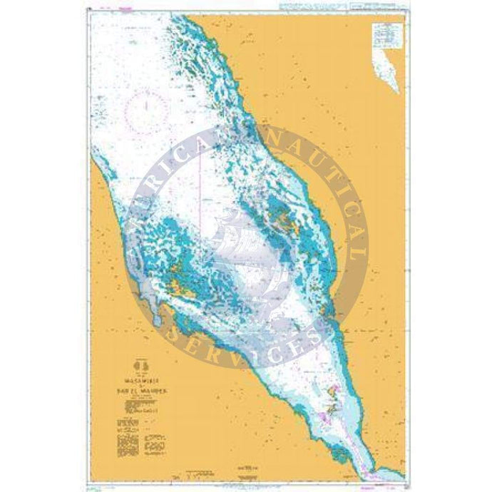 British Admiralty Nautical Chart 157: Red Sea, Masamirit to Bab El Mandeb