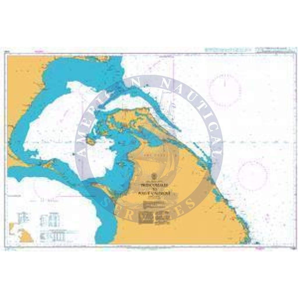 British Admiralty Nautical Chart 1584: Trincomalee to Point Calimere