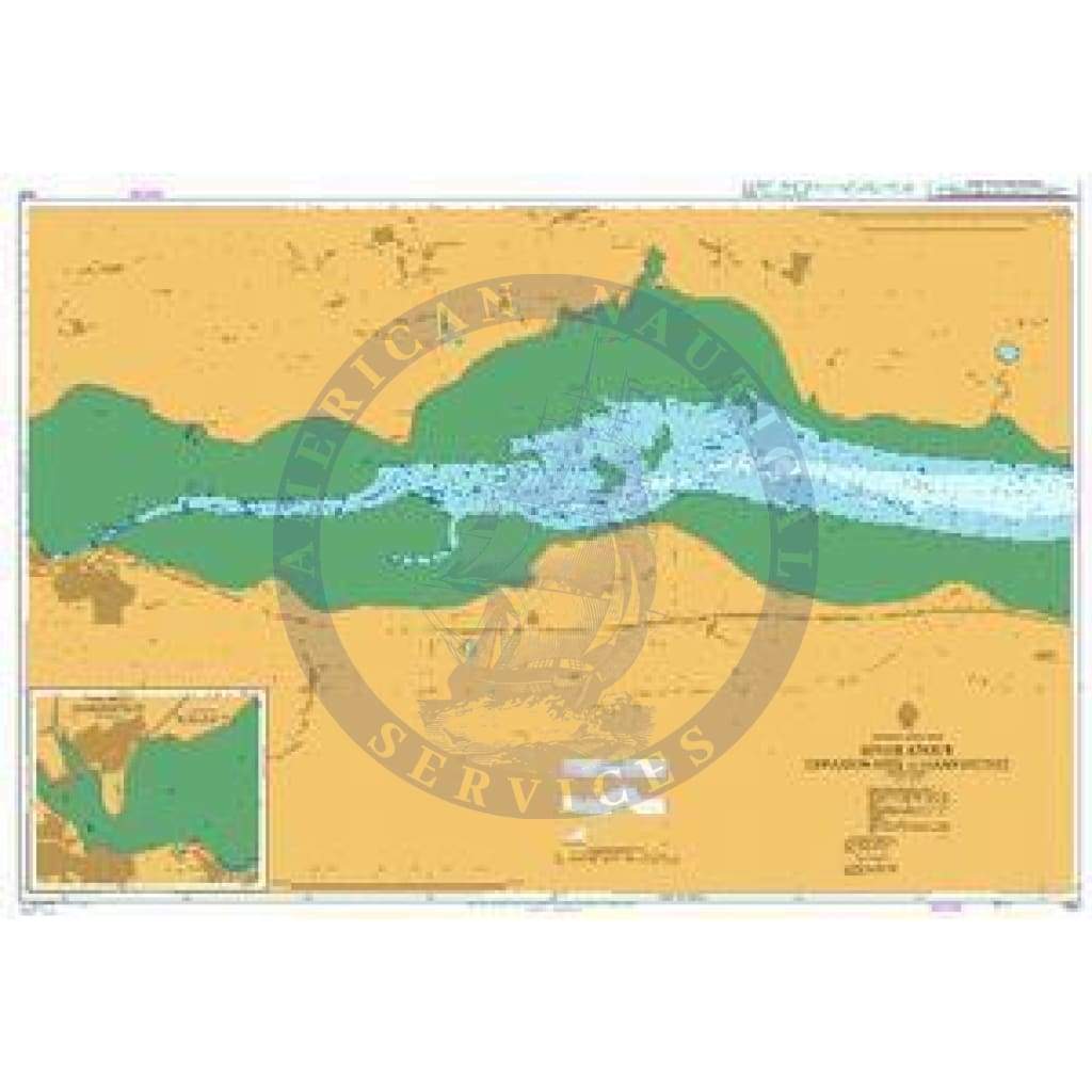 British Admiralty Nautical Chart 1594: River Stour Erwarton Ness to Manningtree