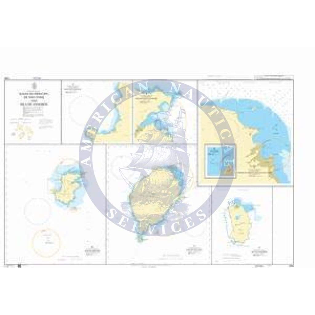 British Admiralty Nautical Chart 1595: Ilhas do Principe, de Sao Tome and Isla Pagalu