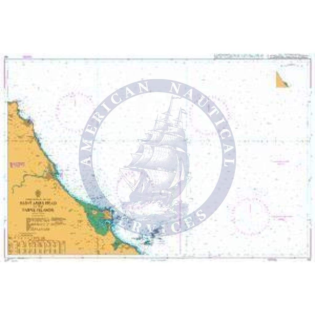 British Admiralty Nautical Chart 160: Saint Abb's Head to the Farne Islands