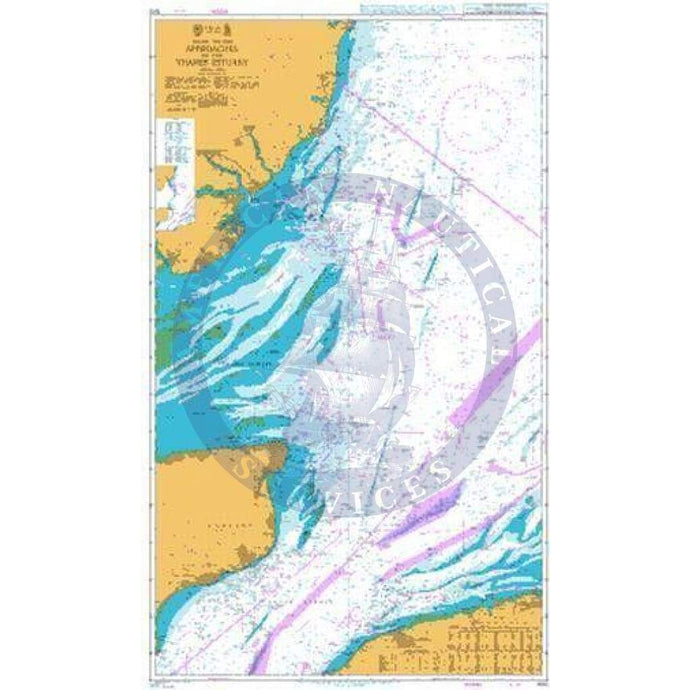 British Admiralty Nautical Chart  1610: England- East Coast, Approaches to the Thames Estuary
