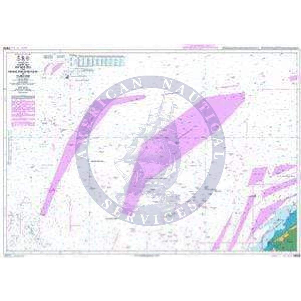 British Admiralty Nautical Chart 1632: DW routes and Friesland Junction to Vlieland