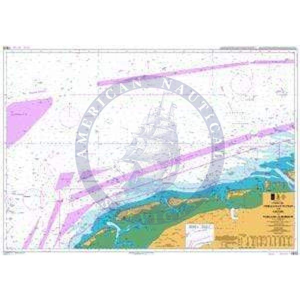 British Admiralty Nautical Chart 1633: Friesland Junction & GW/EMS to Vlieland and Borkum